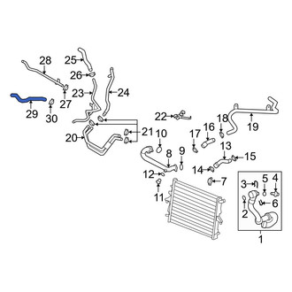 Audi OE - Engine Coolant Overflow Hose