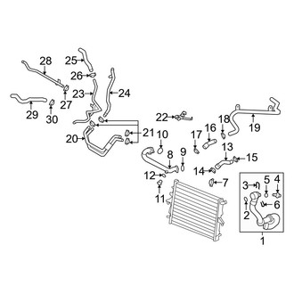 Audi OE - Cooling - Hoses & Lines (Return), (4.2L)