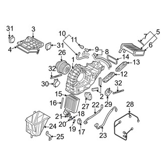 Audi OE - Rear Upper A/C Expansion Valve Seal