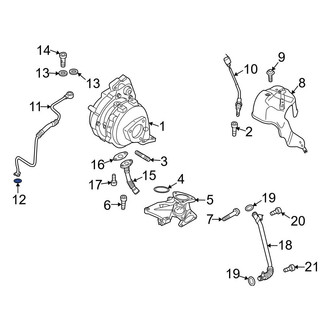 Audi OE - Turbocharger Oil Line O-Ring