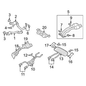 Audi OE - Exhaust System - Exhaust Components (3.6L)
