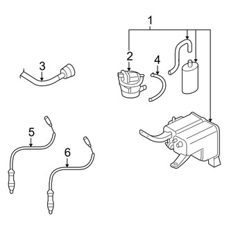 Audi OE - Emission System - Emission Components (Base / Premium 3.6L)