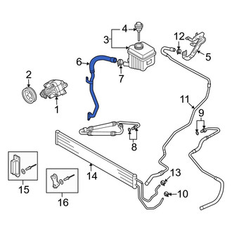 Audi OE - Power Steering Reservoir Hose