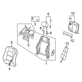 Audi OE - Front Seat Back Panel Clip