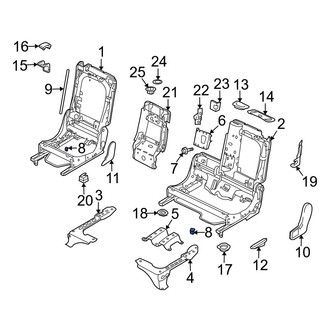 Audi OE - Center Rear Seat Frame Grommet