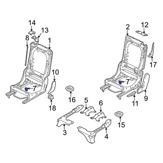 Audi OE - Center Rear Seat Frame Grommet