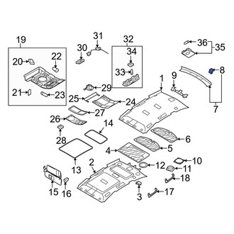 Audi OE - Roof Opening Trim Clip
