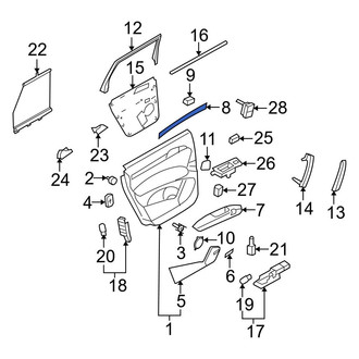 Audi OE - Front Right Door Panel Insert