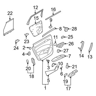 Audi OE - Rear Door - Interior Trim