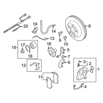 Audi OE - Rear Suspension - Brake Components