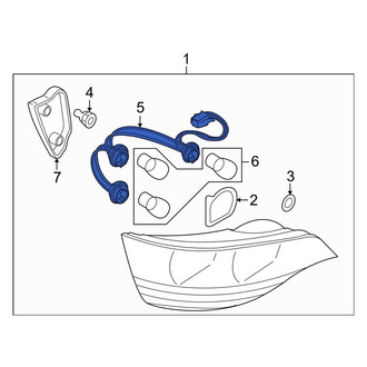 Audi OE - Rear Tail Light Wiring Harness