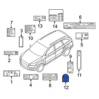 Audi OE - Air Bag Information Label