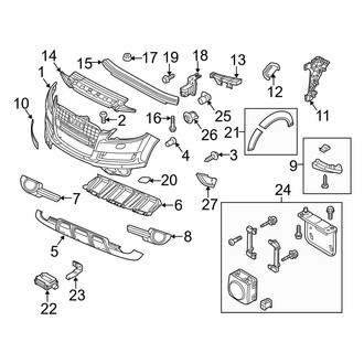 Audi OE - Front Bumper & Grille - Bumper & Components (With Off-Road Package)