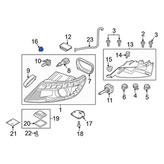 Audi OE - Front Headlight Bulb Cap