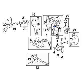 Audi OE - Intercooler Pipe Gasket