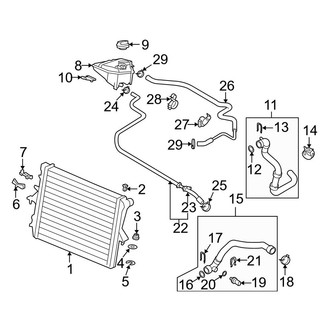 Audi OE - Cooling - Radiator & Components (Main)