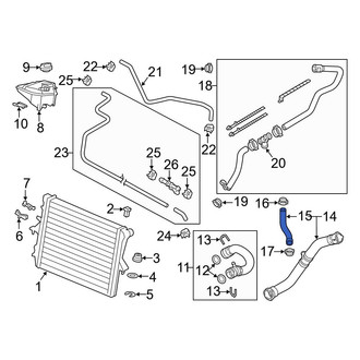 Audi OE - Upper Radiator Coolant Hose