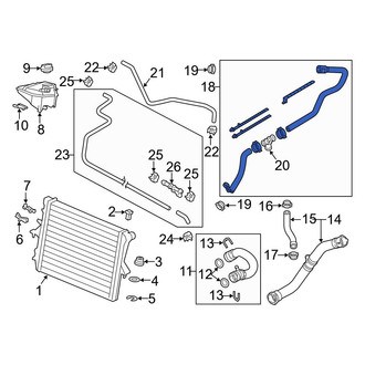 Audi OE - Engine Coolant Overflow Hose