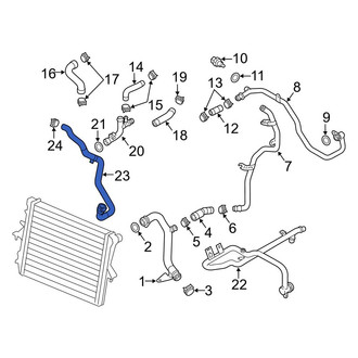 Audi OE - Engine Coolant Overflow Hose