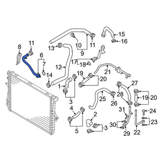 Audi OE - Engine Coolant Crossover Pipe