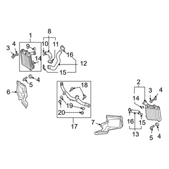 Audi OE - Cooling - Intercooler (Cooler & Components), (3.0L)