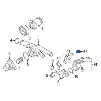 Audi OE - Engine Coolant Pipe Seal