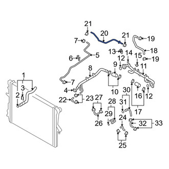 Audi OE - Engine Coolant Overflow Hose