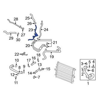Audi OE - Lower Radiator Coolant Hose