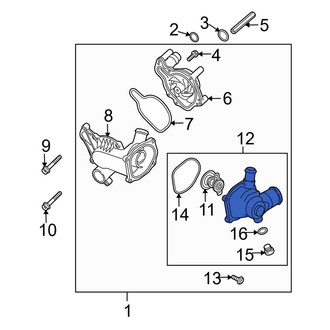 Audi OE - Upper Engine Coolant Thermostat Housing