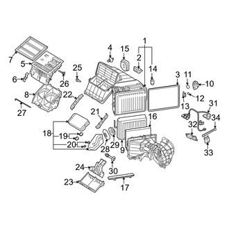 Audi OE - Air Conditioner & Heater - Evaporator & Heater Components (Front)