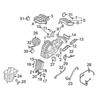 Audi OE - Rear Upper A/C Expansion Valve Seal