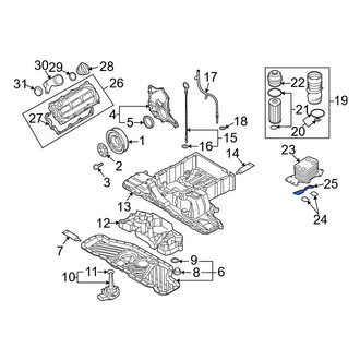 Audi OE - Engine Oil Cooler Gasket