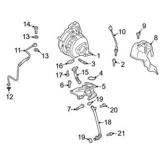 Audi OE - Turbocharger Oil Line O-Ring