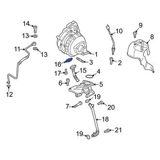 Audi OE - Turbocharger Oil Line Gasket