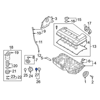 Audi OE - Engine Oil Cooler Cover O-Ring