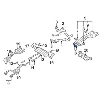 Audi OE - Center Catalytic Converter Gasket