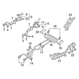 Audi OE - Exhaust System - Exhaust Components (4.2L)
