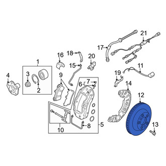 Audi OE - Front Right Disc Brake Rotor