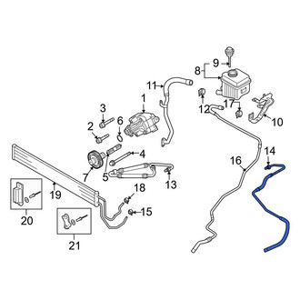 Audi OE - Power Steering Return Hose