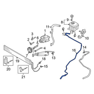 Audi OE - Power Steering Return Hose