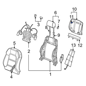 Audi OE - Front Upper Seat Back Panel Clip