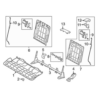 Audi OE - Seats & Tracks - Third Row Seats (Frame & Components)