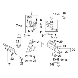 Audi OE - Quarter Panel - Interior Trim