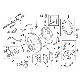 Audi OE - Brake Hydraulic Hose Lock Clip