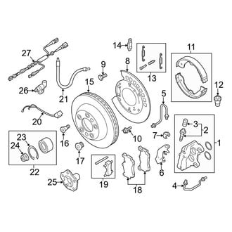 Audi OE - Rear Suspension - Brake Components