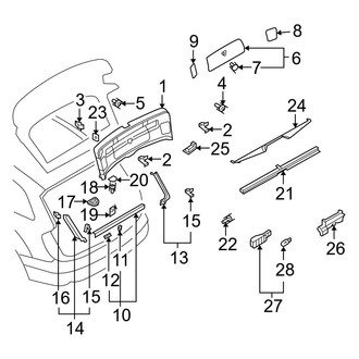Audi OE - Lift Gate - Interior Trim