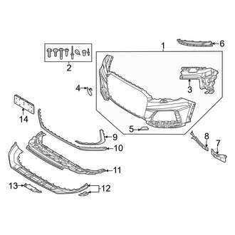 Audi OE - Front Bumper & Grille - Bumper & Components (With S-Line Package, Bumper Cover & Trim)