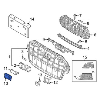 Audi OE - Front Center Grille Molding