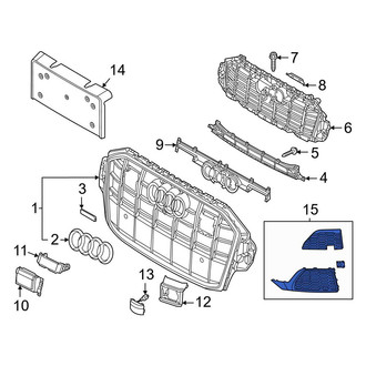 Audi OE - Front Upper Grille