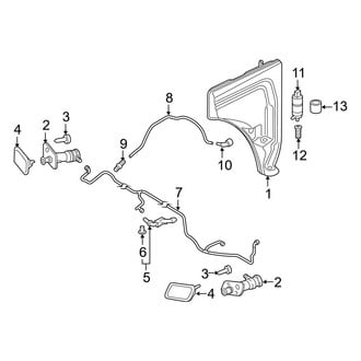 Audi OE - Front Lamps - Washer Components